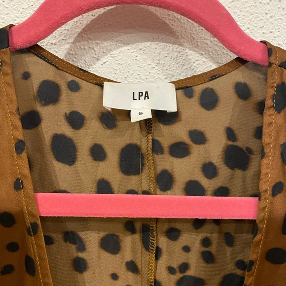 LPA Fabrizia Wrap Dress In Austin Print Size Small EUC - Picture 4 of 5